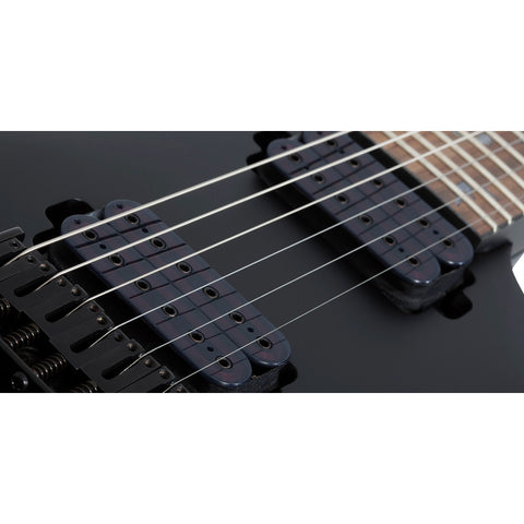 Guitarra Eléctrica Schecter Damien-6 Negro Satinado Diestro Satin Black Rosewood
