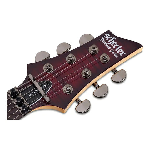 Schecter Demon-6 Fr Crb Guitarra Eléctrica Floyd Rose Color Rojo Material Del Diapasón Palo De Rosa Orientación De La Mano Diestro