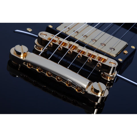 Guitarra Eléctrica Schecter Sg Zv-h6llyw66d-s Glosss Black Diestro Negro Ébano