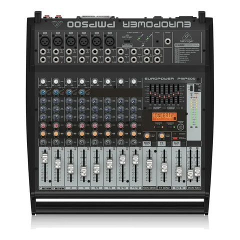 Mezcladora Consola Amplificada Behringer 6 Xlr Usb Pmp500