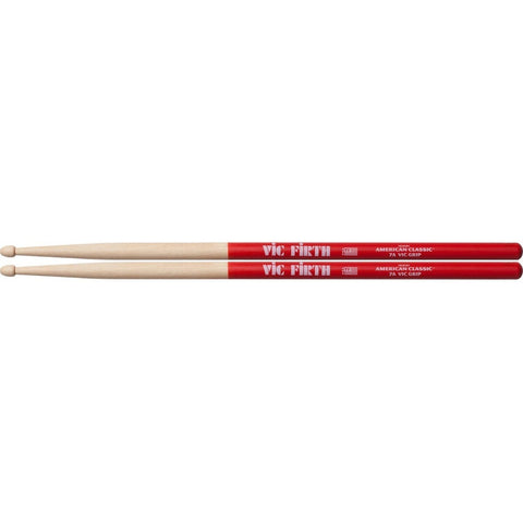 Vic Firth 7avg Baquetas 7a Punta De Madera Para Batería Color Rojo Natural