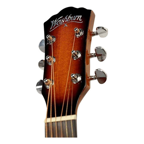 Pack Guitarra Electroacústica Washburn Ad5cepack Tobacco Tobacco Sunburst Diestro Madera Contrachapada