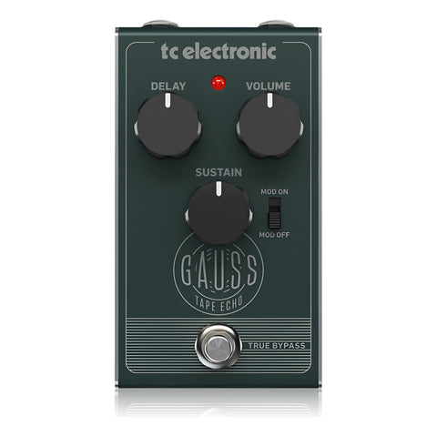 Pedal P/guitarra, Tc Electronic Gauss Tape Echo Verde Oscuro