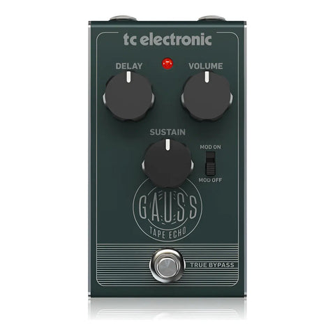 Pedal P/guitarra, Tc Electronic Gauss Tape Echo Verde Oscuro