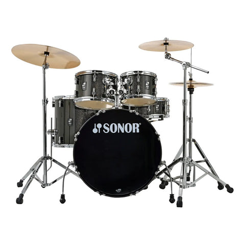Bateria Sonor C/platillos 5 Pzas Aqx Stage Set Black Midnigh Negro
