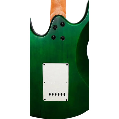 Guitarra Eléctrica Mars Strat De 6 Cuerdas En Verde Musgo Con Trémolo Diestro Palo De Rosa
