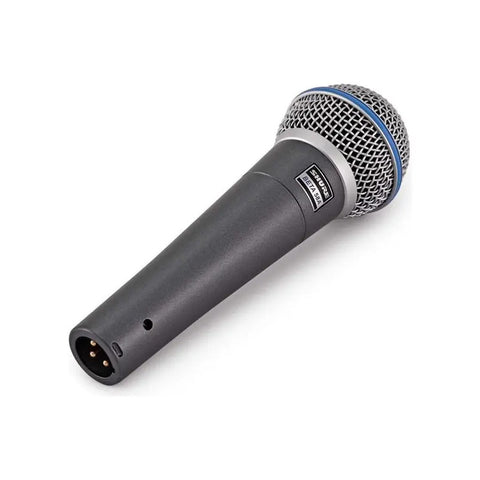 Microfono Original Dinamico Super Cardioide Shure Beta 58a Azul/plata