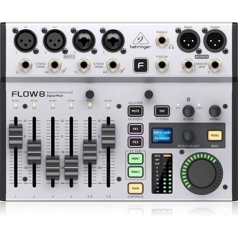 Behringer Flow 8 Mezcladora Mixer Digital 8 Canales Interfaz