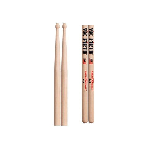 Vic Firth Aj5 Baquetas Punta De Madera Para Batería Color Natural