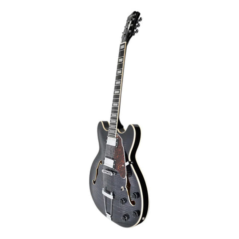 Guitarra Mars Electrica Mod. Hollowbody 335 Classic Negra Diestro Negro