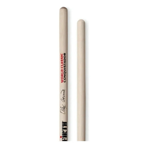 Baquetas Timbal Vic Firth Alex Acuña Conquistador Saac Color Natural