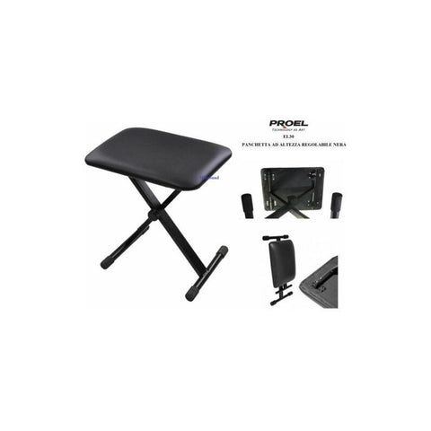 Proel El30 Banco Para Teclado Color Negro
