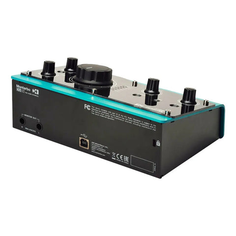 Interfaz Audio Usb Montarbo Dsi-22 24bit 192khz 2 Entradas Xlr/trs Phantom Cian