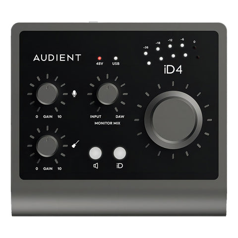 Interfaz De Audio Audient Id4 2ª Gen Conexión Usb Negro 24-bit 96 Khz