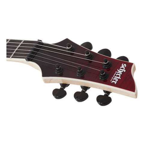 Guitarra Electrica Schecter C-1 Sls Elite Blood Burst Bdb Fresno Brillante Orientación De La Mano Diestro