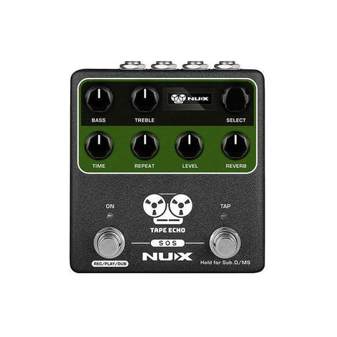 Pedal De Efecto Nux Verdugo Tape Echo Ndd-7 Guitarra Eléctrica Negro