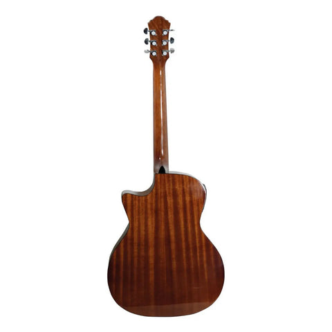 Guitarra Electroacústica Sombreada La Sevillana Ga-320ceq Sombreado Transparente