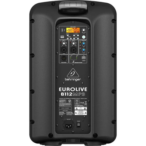 Bafle Activo Amplificado Behringer B112mp3 1000 Watts Negro