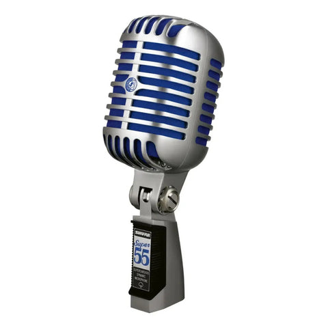 Micrófono Clásico Para Voces Shure Super 55 Color Negro Plateado