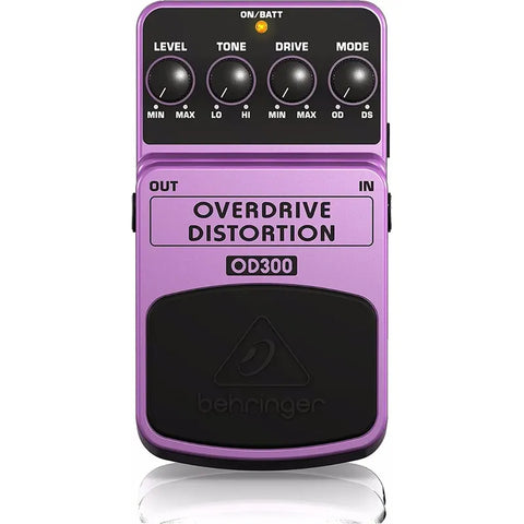 Pedal De Efecto Dual Overdrive / Distorsión, Behringer Od300 Lila