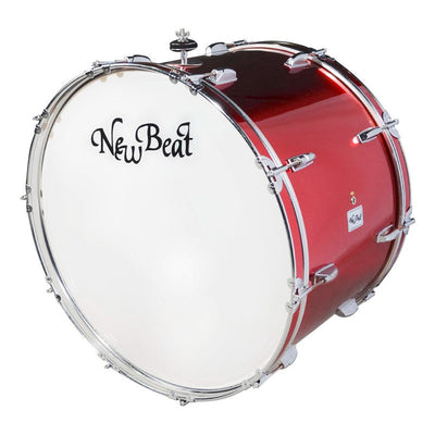 Tambora De Madera De 26x14 Pulgadas New Beat Nbmd-2614c Mrd Color Rojo/metálico