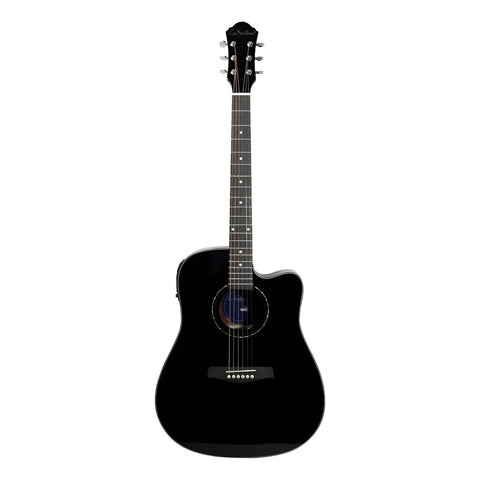 Guitarra Electroacústica La Sevillana Tx-200ceq Blk Negro