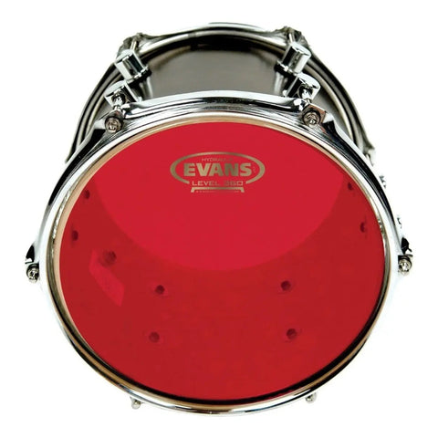 Parche Tom Golpe Hidráulico 12 Pulgadas Evans Drumheads Tt12hr Rojo
