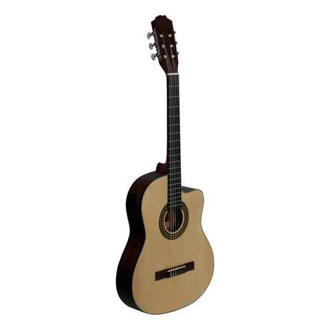 Guitarra Electro Acústica Clásica La Sevillana Un-3ceq Os Color Natural
