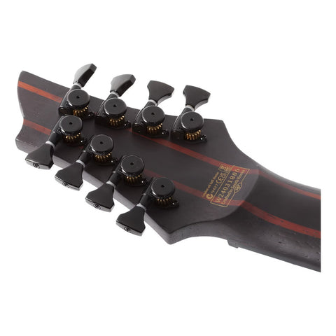 Guitarra Schecter Elect. John Browne Tao-8 Ozone Burst Diestro Violeta Ébano