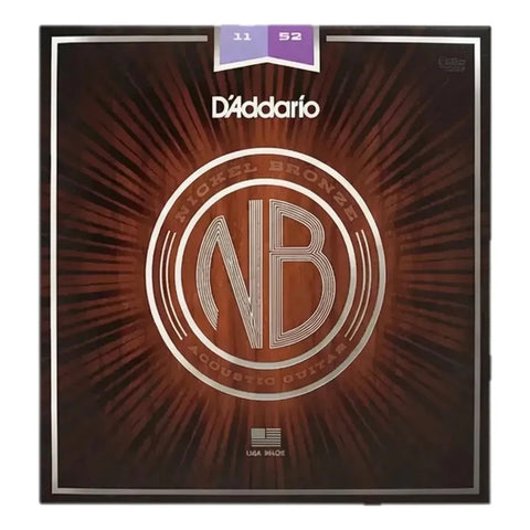 Cuerdas De Nickel P/ Guitarra Acústica 11-52 D'addario Nb1152