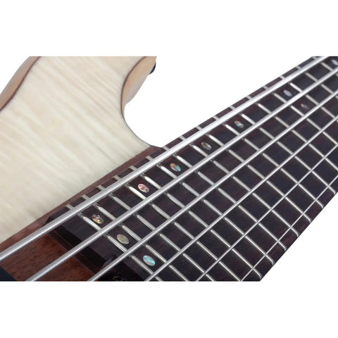 Bajo Eléctrico Schecter Charles Berthoud Cb-6 Natural Satin Diestro Beige 6 Laqueado