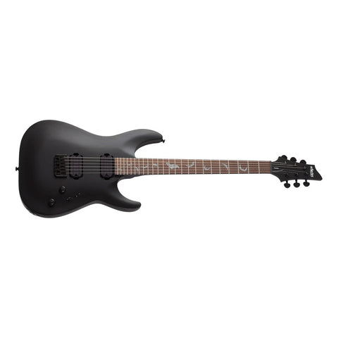 Guitarra Eléctrica Schecter Damien-6 Negro Satinado Diestro Satin Black Palo De Rosa
