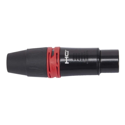 Conector Xlr Hembra De 3 Polos Serie Onehero Proel Dhfx3pbk Negro