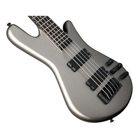 Bajo Eléctrico 5 Cuerdas Spector Ns Ns Ethos 5 Gun Metal Diestro Plateado 5