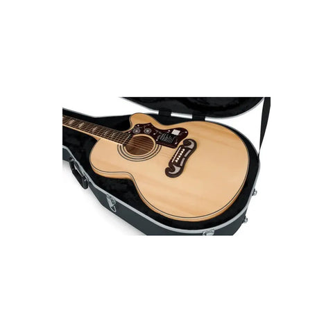 Estuche Rígido Para Guitarra Jumbo Gator Gc-jumbo Abs