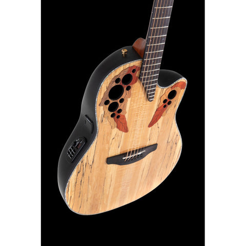 Guitarra Electroacústica Celebrity Elite Ovation Ce44p-sm-g Natural Spalted Maple Diestro Ovangkol