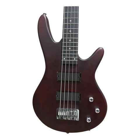 Bajo Electrico Mars Eb-5 Shw 5 Cuerdas Cafe Oscuro Diestro Nogal Traslúcido Mate 5