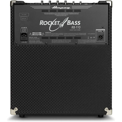 Combo Amplificador Para Bajo De 50w 1x10 Ampeg Rb-110 Negro