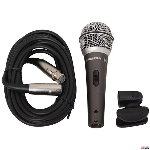 Micrófono Dinámico Samson Q6 Ideal Voces Gris