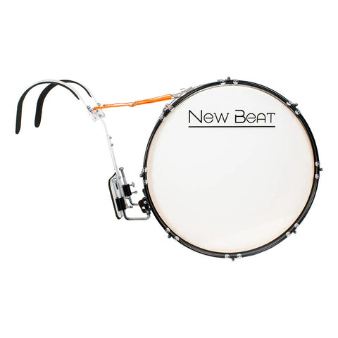 Bombo Para Banda De Marcha 22  New Beat Nb-mabd22 Blanco Blanco