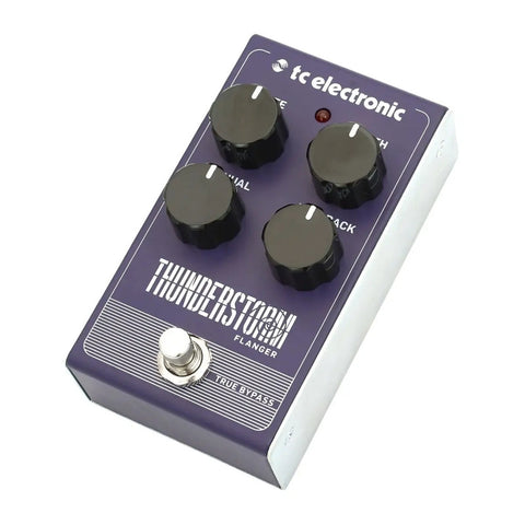 Pedal Flanger P/guitarra, Tc Electronic Thunderstorm Flanger Azul Acero