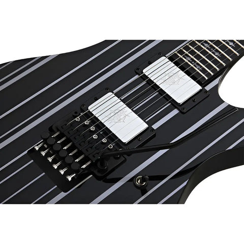 Schecter Synyster Custom Guitarra Eléctrica Floyd Rose Msi Color Negro Diestro