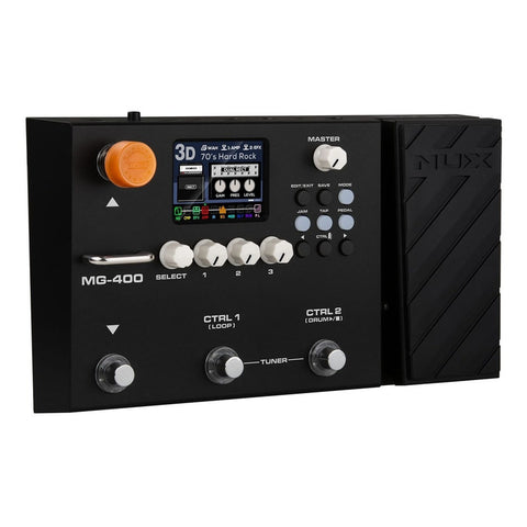 Procesador De Efectos Para Guitarra Nuxmg-400 Negro