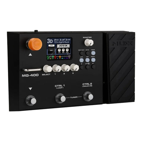 Procesador De Efectos Para Guitarra Nuxmg-400 Negro