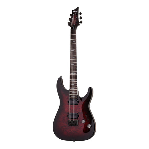 Guitarra Eléctrica Black Cherry Burst Schecter Omen Elite-6 Diestro Black Cherry Burst Palo De Rosa