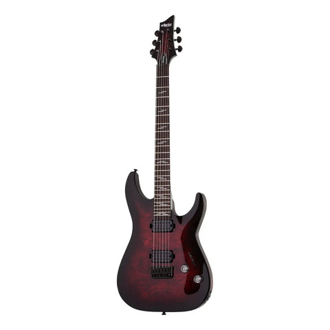 Guitarra Eléctrica Black Cherry Burst Schecter Omen Elite-6 Diestro Black Cherry Burst Palo De Rosa