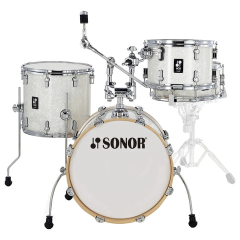 Bateria Sonor S/stands Bombo 18 Aq2 Bop Set Whp Blanco