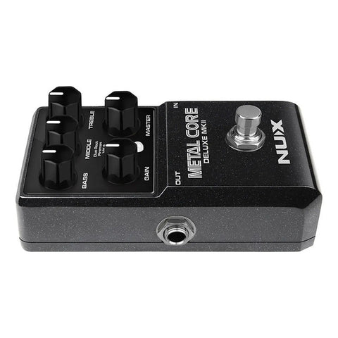 Pedal Preamplificador Nux Metal Core Deluxe Mkii Para Guitarra Negro