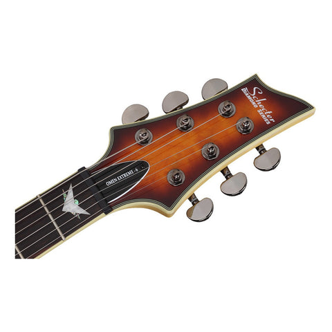 Guitarra Eléctrica Sombreado Vin Schecter Omen Extreme-6 Vsb Diestro Vintage Sunburst Palo De Rosa
