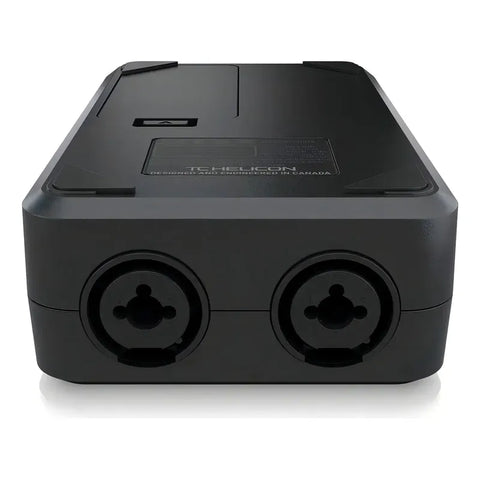 Interfaz De Audio Tc Helicon Go Twin 2 Canales Con Phantom Power Negro